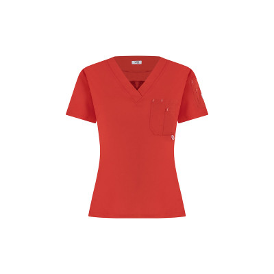 Pulse Scrub Top - Red / Rojo